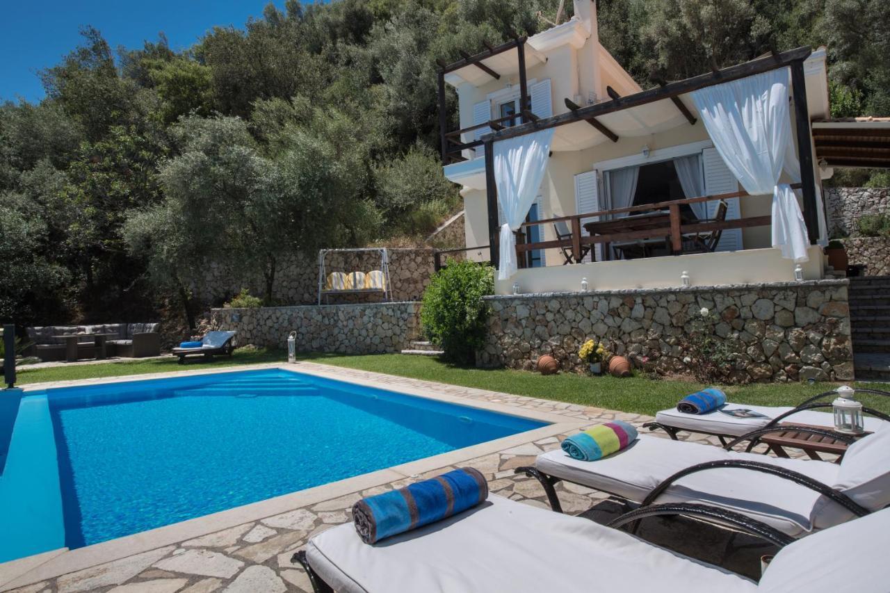 Villa Pasithea - Breathtaking Seaviews, Infinity Pool, Privacy, Close To The Beach Nydri  Exterior foto