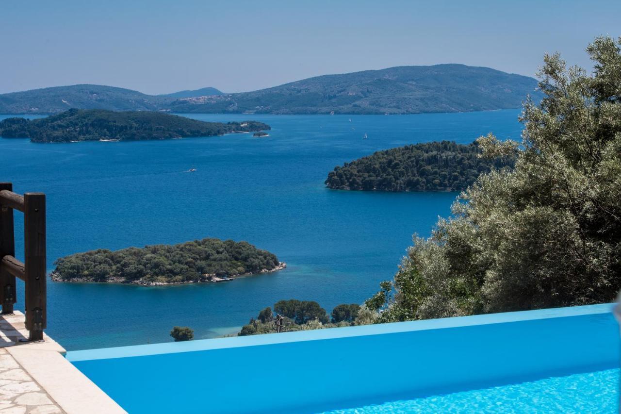 Villa Pasithea - Breathtaking Seaviews, Infinity Pool, Privacy, Close To The Beach Nydri  Exterior foto