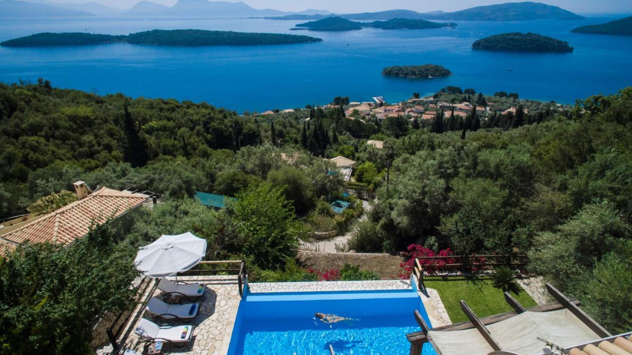 Villa Pasithea - Breathtaking Seaviews, Infinity Pool, Privacy, Close To The Beach Nydri  Exterior foto