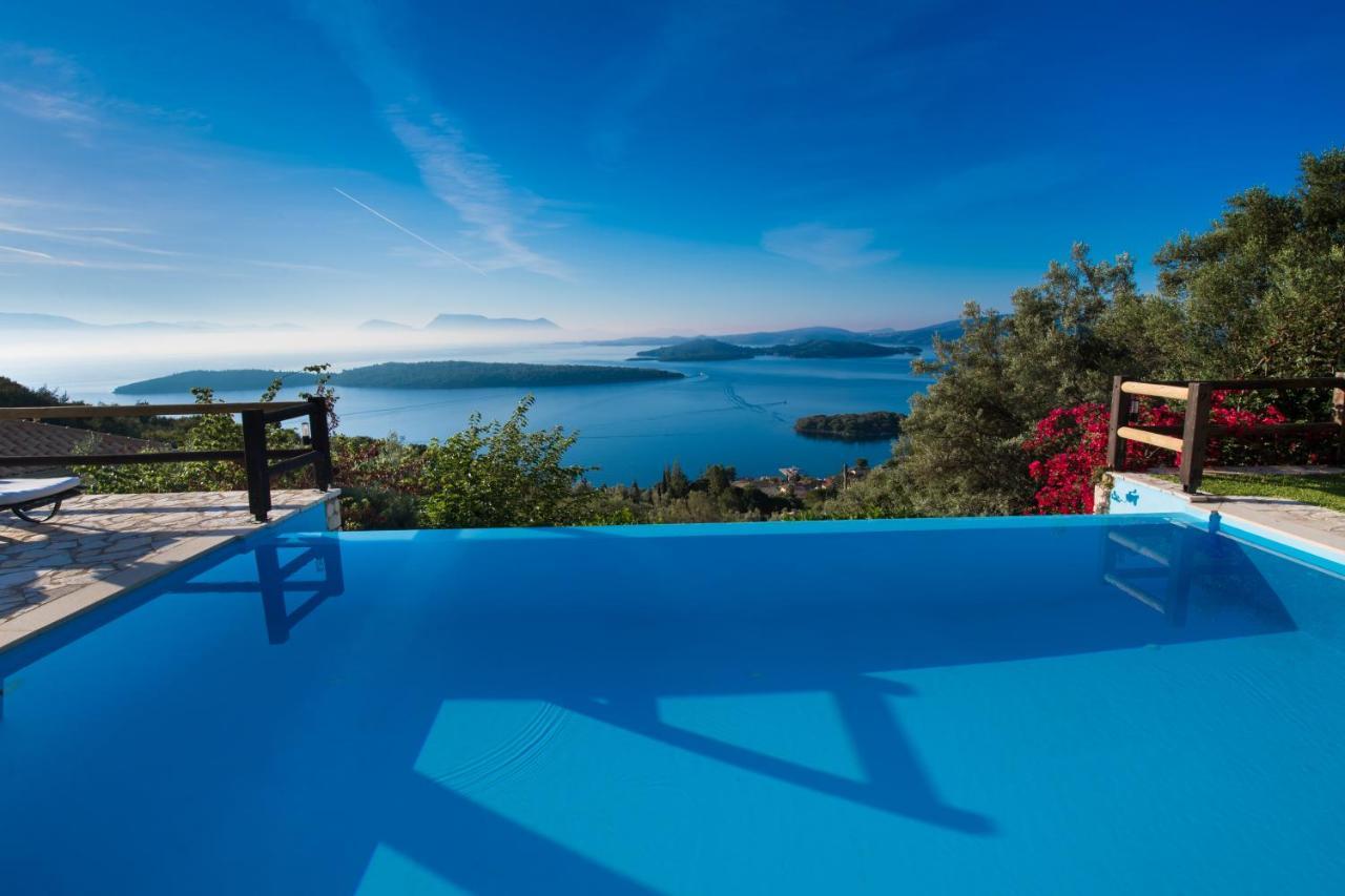 Villa Pasithea - Breathtaking Seaviews, Infinity Pool, Privacy, Close To The Beach Nydri  Exterior foto