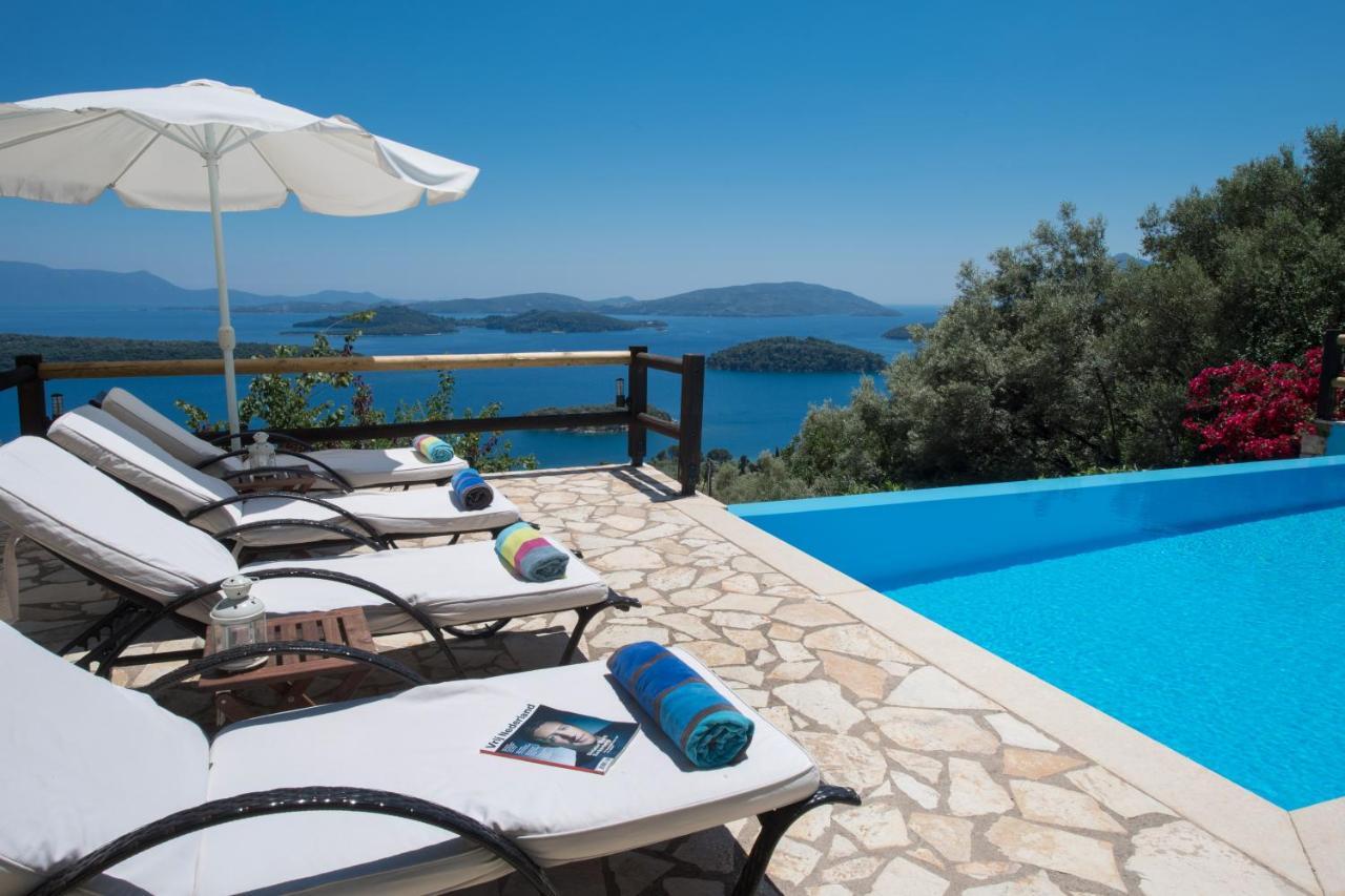 Villa Pasithea - Breathtaking Seaviews, Infinity Pool, Privacy, Close To The Beach Nydri  Exterior foto